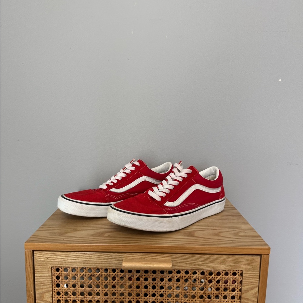 Vans Men's Bold Red Sneakers
